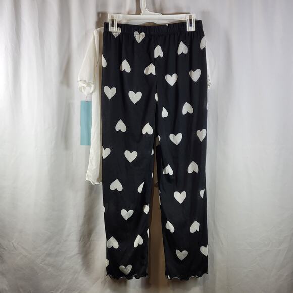 Cat & Jack Kids "Dance the Day Away" Print Pajama Set, Black/White, Sz XL, NWT - Picture 3 of 6